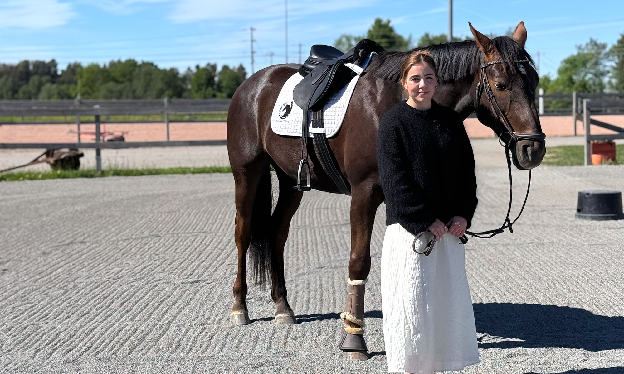 En häst och en kvinna
